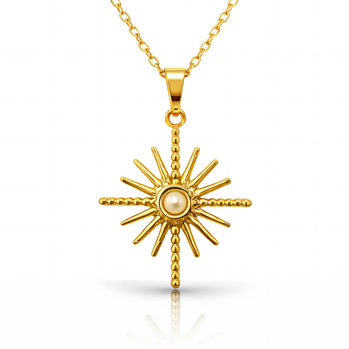Позлатено Колие Evening star