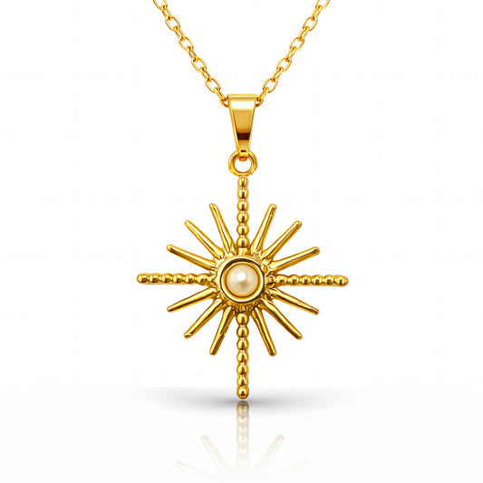 Позлатено Колие Evening star