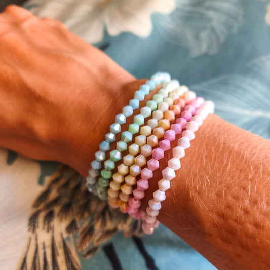 Комплект от 3 ръчно-изработени гривни Summer Hues